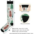 thumbnail image 3 of FREEAMG Christmas Tree Compression Socks for Men & Women Knee High Stockings for Running, Sport, Hiking & Travel, 3 of 7