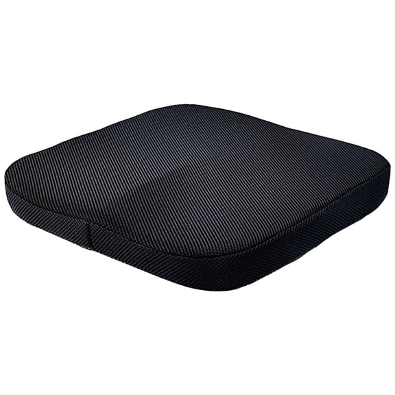 Black Mesh 15.7 x 15.7 x 2.4 in / 40 x 40 x 6 cm Seat Cushion, High Rebound Breathable Polyester Fiber, Non-Collapsing, Comfortable Sitting, Office, Car, and Home Use