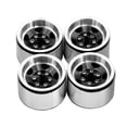 thumbnail image 2 of 8 Llantas de Cubo de Rueda Beadlock de AleacióN de Aluminio de 1,0 Pulgadas para Piezas de Ruedas de Coche Trepador de Control Remoto Axial SCX24 1/18 TRX4M, Negro, 2 of 4