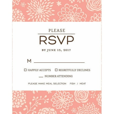 Simply Floral Standard RSVP