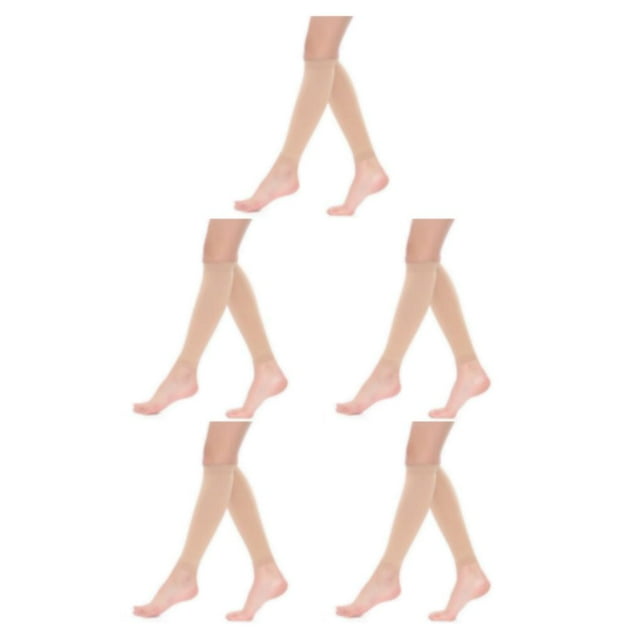 Dalazy Compression Stocking For Women Men Comfortable Fit And Easy To Wear Impact skin color XXL 5Set