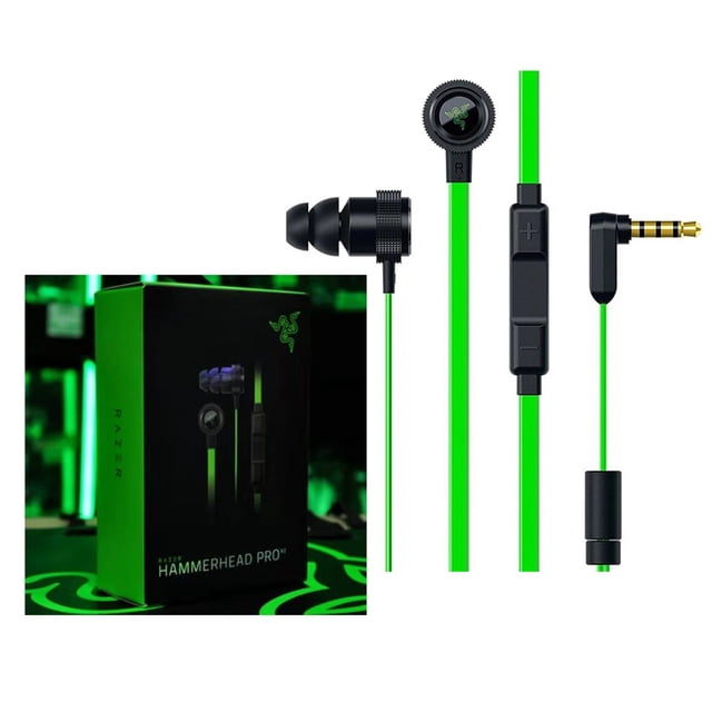 Bluetooth Headset Wired Earphones For R-Azer Hammerhead Pro V2 In-Ear Earphone With Mic Headset Gaming Headset High Quanlity Wired Headphones
