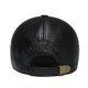 thumbnail image 2 of Gorra plana Gatsby Newsboy de cuero negro para hombre, 2 of 3
