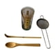 thumbnail image 1 of Juego de té matcha japonés, cuchara para té de bambú, accesorios para matcha, kit para del té matcha, filtro de acero inoxidable para salón 4 piezas, 1 of 9