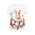 thumbnail image 6 of Xuety Womens Plus Size Easter Tops 2026 Sunner T-Shirt Cute Bunny Graphic Casual Crew Neck Short Sleeve Loose Tunic Tops, 6 of 6