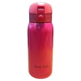 thumbnail image 1 of Advancent Frasco de vacío Botella térmica Taza aislada de acero inoxidable Mini tazas de viaje al aire libre con tapa de prensa Oficina en casa Teteras Rosa roja 360ml, 1 of 6