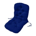thumbnail image 2 of Blue High Back Chair Cushion for Outdoor Patio, Thicken Rocking Chair Cushion 39.3 x 19.6 Inch, Waterproof Garden Chair Pad for Lounger Recliner, Soft Cushion for Indoor Outdoor Use, Set of 1, 2 of 4