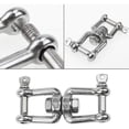 thumbnail image 3 of Double Ended Swivel Hook M8 Heavy Duty 360° Rotating Hook Stainless Steel Hanging Accessory with Removable Buckles for Gym Sandbag Rope Hammock Chair, 3 of 5