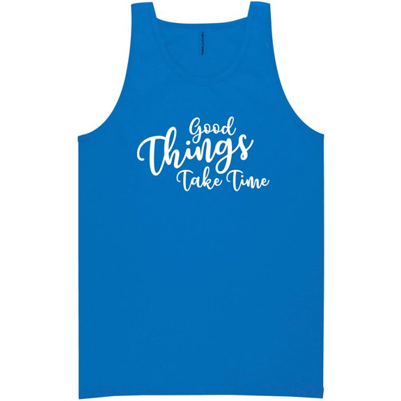 Good Things Take Time Neon Tank Top