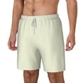 thumbnail image 5 of Mens Abstract Striped Red White Swimming Trunks with Compression Liner Beach Quick Dry Swim Shorts, 5 of 6