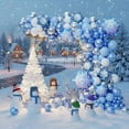 thumbnail image 6 of Snowflake Balloon Arch Garland Kit 182pcs, Snowflake Balloon Arch Kit Silver Blue White Wonderland Balloons for Winter Wonderland Christmas Baby Shower Snow Princess Birthday Party Decorations, 6 of 8
