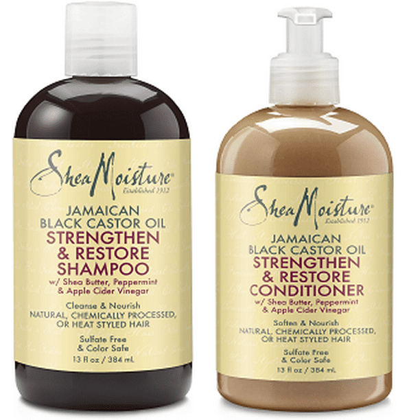 Sheamoisture Jamaican Black Castor Oil Shampoo Amp Conditioner 13 Oz Walmart Com Walmart Com