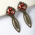 thumbnail image 3 of Palestine Elegant Vintage Copper-Colored Lace Bookmarks - Set of 2 Stainless Steel Book Marks for Book Lovers and Readers, 3 of 5