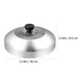 thumbnail image 7 of Raindrops Universal Stainless Steel Glass Lid for 28-11" Pots and Pans, 7 of 7