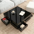 thumbnail image 4 of Euroco Storage Particle Board Coffee Table, Black, 4 of 8