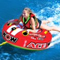 thumbnail image 2 of World of Watersports Towable Tube 15-1120 Ace Racing; Arrow Shape; 1 Rider Capacity; 50 Inch Length x 48 Inch Width; Multi-Color; Nylon Cover With Zipper/Heavy Duty PVC Bladder, 2 of 6