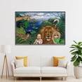 thumbnail image 4 of HAPPY KINGDOM by Margaret Keane Poster Poster Decorative Painting Canvas Wall Art Living Room Posters Bedroom Painting 16x24inch(40x60cm), 4 of 6