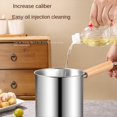 thumbnail image 4 of Multi-Purpose Frying Pot with Handles Milk Pot Stainless Steel Fryer Fryer Cooking Pot Frying Pan Small Pot,1x Fried Pot 1x Filter,Silver, 4 of 7