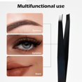 thumbnail image 2 of Stainless Steel Slant Tweezer, Facial Hair, hair removal Tweezer for Women and Men,1 Count，Black, 2 of 4