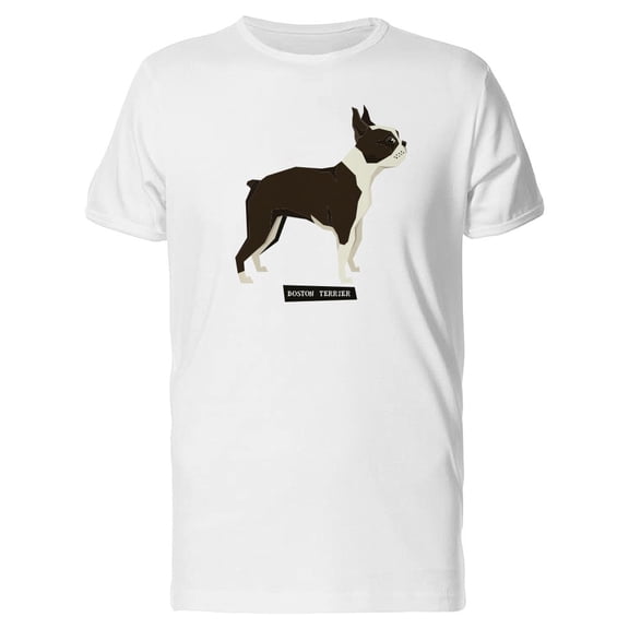 Boston Terrier Cute Dog Tee Men's -Image by Shutterstock
