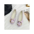 thumbnail image 5 of Bellella Women Flats Square Toe Flat Shoes Comfort Casual Shoe Faux Suede Pumps Party Formal Light Purple 5, 5 of 6