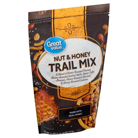 Great Value Nut & Honey Trail Mix, 26 Oz (Best Nuts For Omega 3)