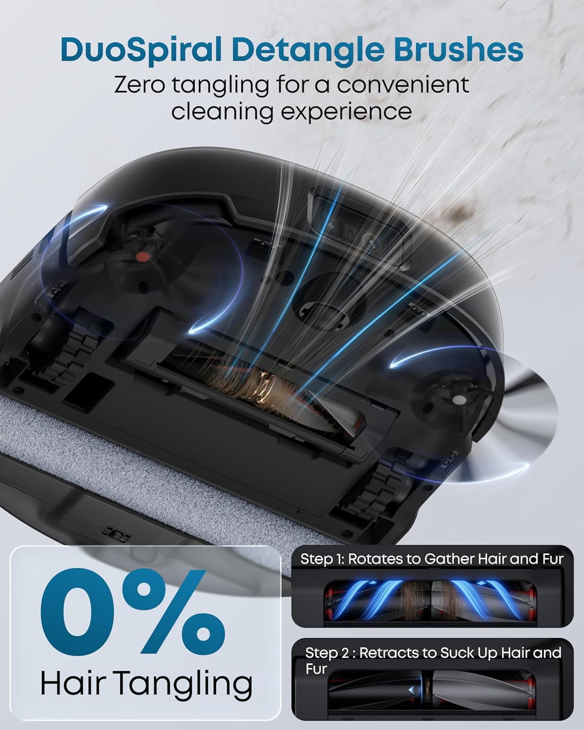 eufy Omni Robot Vacuum and mop combo E25 with Official Floor Cleaning Solution, All-in-One Station, Auto Emptying&Refilling,Auto Washing&Drying,Wastewater&Detergent