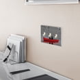 thumbnail image 5 of Yayeee Toggle Light Switch Wall Plate 2-Gang 4.56"x4.48" Decorative Outlet Cover, Red Boat, 5 of 7