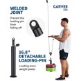 thumbnail image 6 of Pulley System for Home Gym, Cable Weight System Attachments Set with 2 in 1 LAT Pulldown Bar, Tricep Rope, Biceps Curl, Chest Fly Handles for Arm Workouts Fitness Equipment, 6 of 7