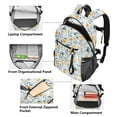 thumbnail image 5 of JIALIOU 14" Laptop Backpack Waterproof Airline Approved Stylish Casual Daypack for Travel Business College Work, Scattered Dandilion Floral, 5 of 8