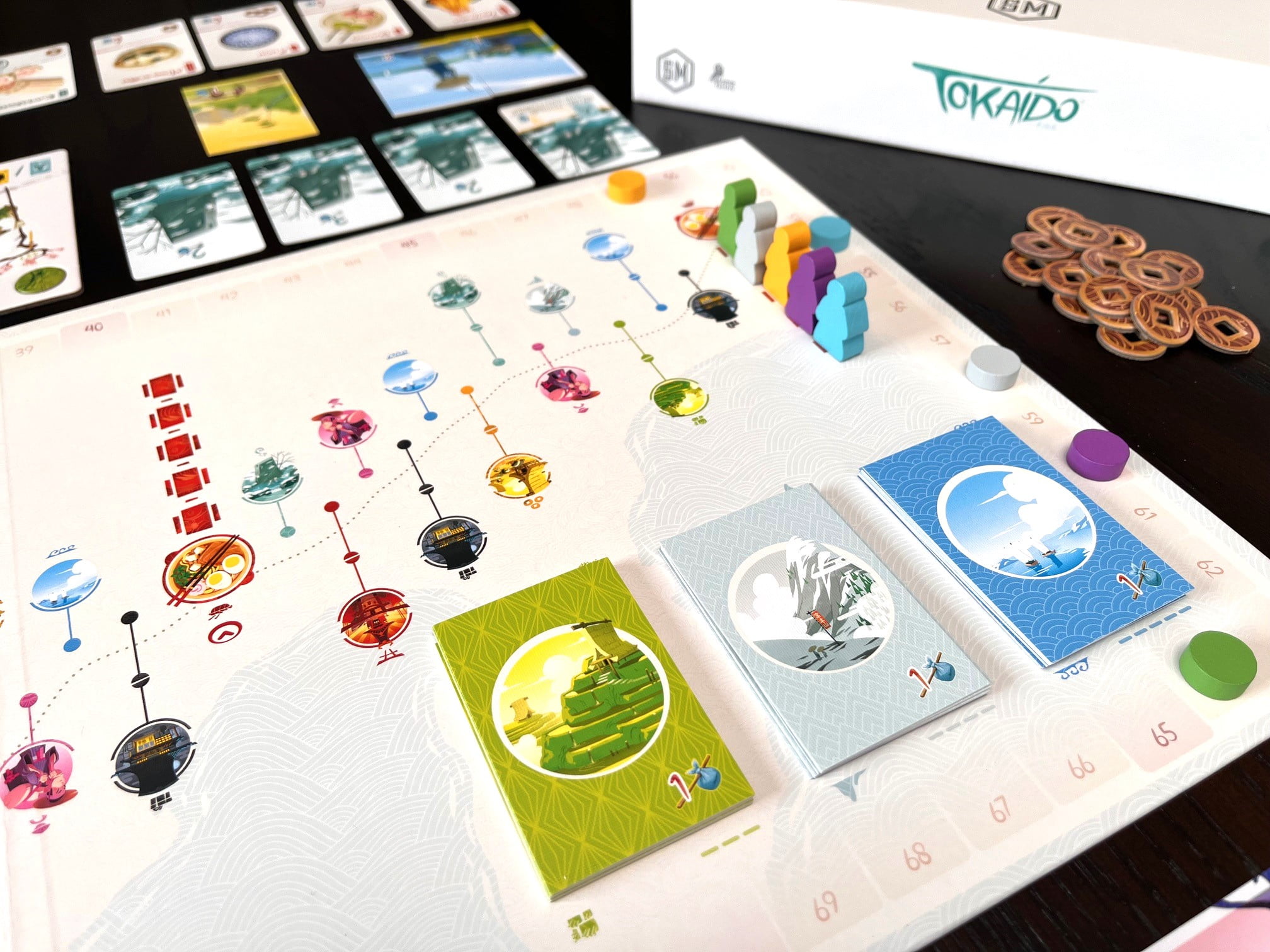 Tokaido by Antoine Bauza - A Zen Strategy Board Game About Traveling in Japan, from Stonemaier Games