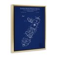 thumbnail image 4 of Stupell Industries Snowboard Binding Blueprint Transportation Painting Gold Floater Framed Art Print Wall Art, 25 x 31, 4 of 10