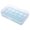 Blue 24cmx15cm x 7cm, variant on Egg Storage Holder Anti-collision Plastic Transparent 15 Grids Plastic Transparent Eggs Preservation Box