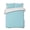 Aqua Blue, variant on Quilts Queen Size, Pure Azureblue Soft Comforter Bedding Set for Bed, Contemporary Solid Color Minimalist Art Lightweight Quilted Bedspread with Pillow Cover(2 Pieces) for All Season, 90x96 Inch