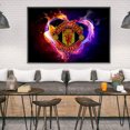 thumbnail image 3 of Cuadros Decorativos Manchester united logo 5D DIY Diamond Painting Kits Resina Ronda completa Ehuebsd de pala de horquilla de tornillo de Audio, 3 of 8