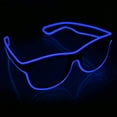 thumbnail image 2 of LINLIN LED Glasses, Light Up Glasses with 4 Modes Neon El Wire LED Battery Light Up Eyeglasses Sunglasses Eyewear for Nightclub Party, 2 of 4