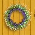 thumbnail image 4 of Spring Colored Small Flower Wreath Plastic Simulation Wreath Plant Home Decoration False Flower Door Hanging Photography Props, 4 of 9