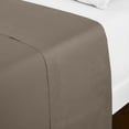thumbnail image 2 of Mellanni Twin Flat Sheet Only, Hotel Luxury Soft Microfiber Top Sheet, 1 Piece, Dark Taupe, 2 of 7