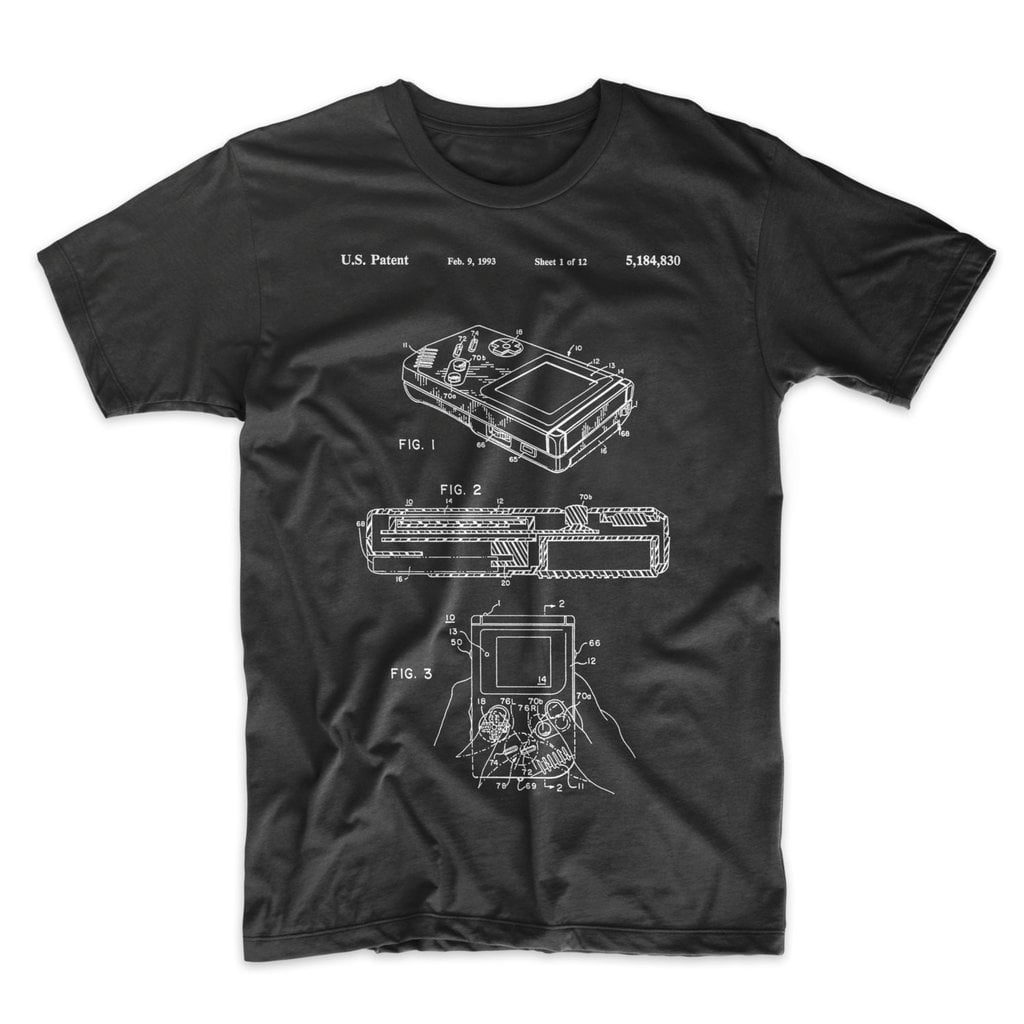 Mighty Circus Atari Game Boy Patent T Shirt Black Extra Large Mighty Circus Atari Game Boy Patent T Shirt Black Extra Large