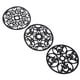 thumbnail image 5 of Fyearfly Salvamanteles para Encimeras De Cocina, 3 Piezas Salvamanteles De Cocina Modernos Salvamanteles Redondos Resistentes A Altas Temperaturas Tallados Huecos Impermeables para Platos, Encimeras, 5 of 5