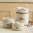 thumbnail image 1 of Lieonvis Caja Térmica Lunch Bento, Juego de Lonchera Apilable con Bolsa Aislante, Bento Boxes Individual de Acero Inoxidable con Cuchara y Palillos Adecuado para Adultos y Niños, 1 of 9
