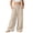 Beige, variant on Kids Drawstring Linen Wide Leg Pants Casual Loose Trousers with Pockets for Boys Girls Summer Beach Vacation Blue Boys School Uniform Pants 7Y