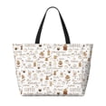 thumbnail image 2 of Easygdp Coffee Bolsa de Viaje de Playa de Gran Capacidad, Bolsa Tote Perfecta para la Playa, Escapadas de Fin de Semana y Viajes, 2 of 7