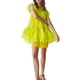 thumbnail image 2 of Sunloudy Vestido Corto Femenino, Color Sólido Cuello Redondo Manga Volante Con Volantes Traje De Verano Suelto De Una Pieza, S/M/L Sunloudy  moda, 2 of 6