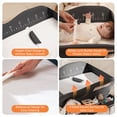 thumbnail image 5 of Babyeap Baby Changing Table with Wheels, Portable Foldable Diaper Changing Station with Adjustable Height & Waterproof Pad, Nursery Organizer Storage for Newborn & Infant, 5 of 14