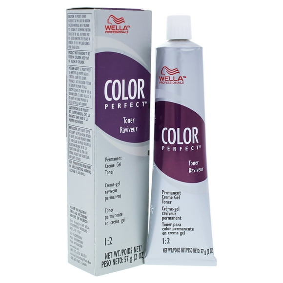 Toner Gel Crème Permanente Parfaite Couleur - T11A Blonde Cendrée la Plus Légère de Wella pour les Femmes - 2 oz Hair Co