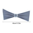 thumbnail image 2 of 1PCS Elastic Chair Sashes with Adjustable Buckle Slider, Stretchable Chair Cover Bands for Wedding Decorations, Banquet Reception Party Ceremony Chair Bows, Universal Fit Polyester Chair Ties, 2 of 5