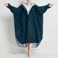 thumbnail image 2 of SHIXIAOO Poncho de Pluie pour Adultes Unisexe Long Imperméable Extérieur avec Capuche Matériau PU Léger à la Mode pour Cyclisme Randonnée Voyage Veste Décontractée pour Femmes Grande Taille Gilet Femme Veste à Capuche Automne, 2 of 5