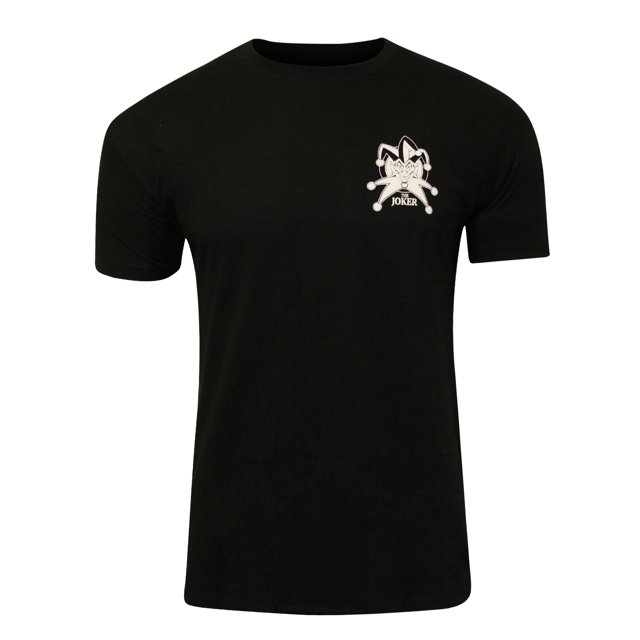 The Joker - Camiseta Estampado en Espalda para Adultos Unisex (Negro, Blanco)