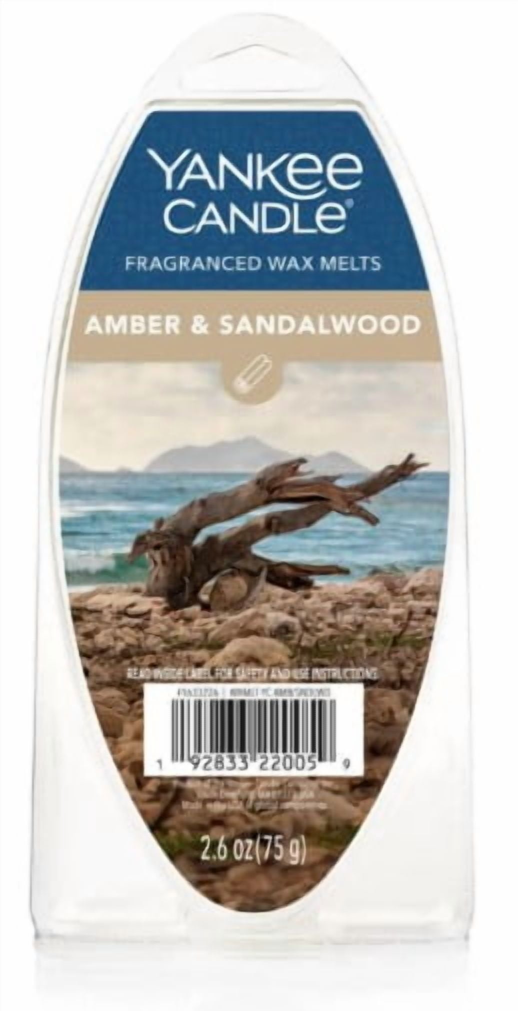 Yankee Candle Wax Melts Pack of 2 - Amber Sandlewood and Midsummer's Night